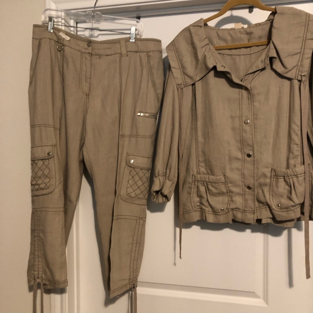 2 Piece Casual Set Top XL Pants 14